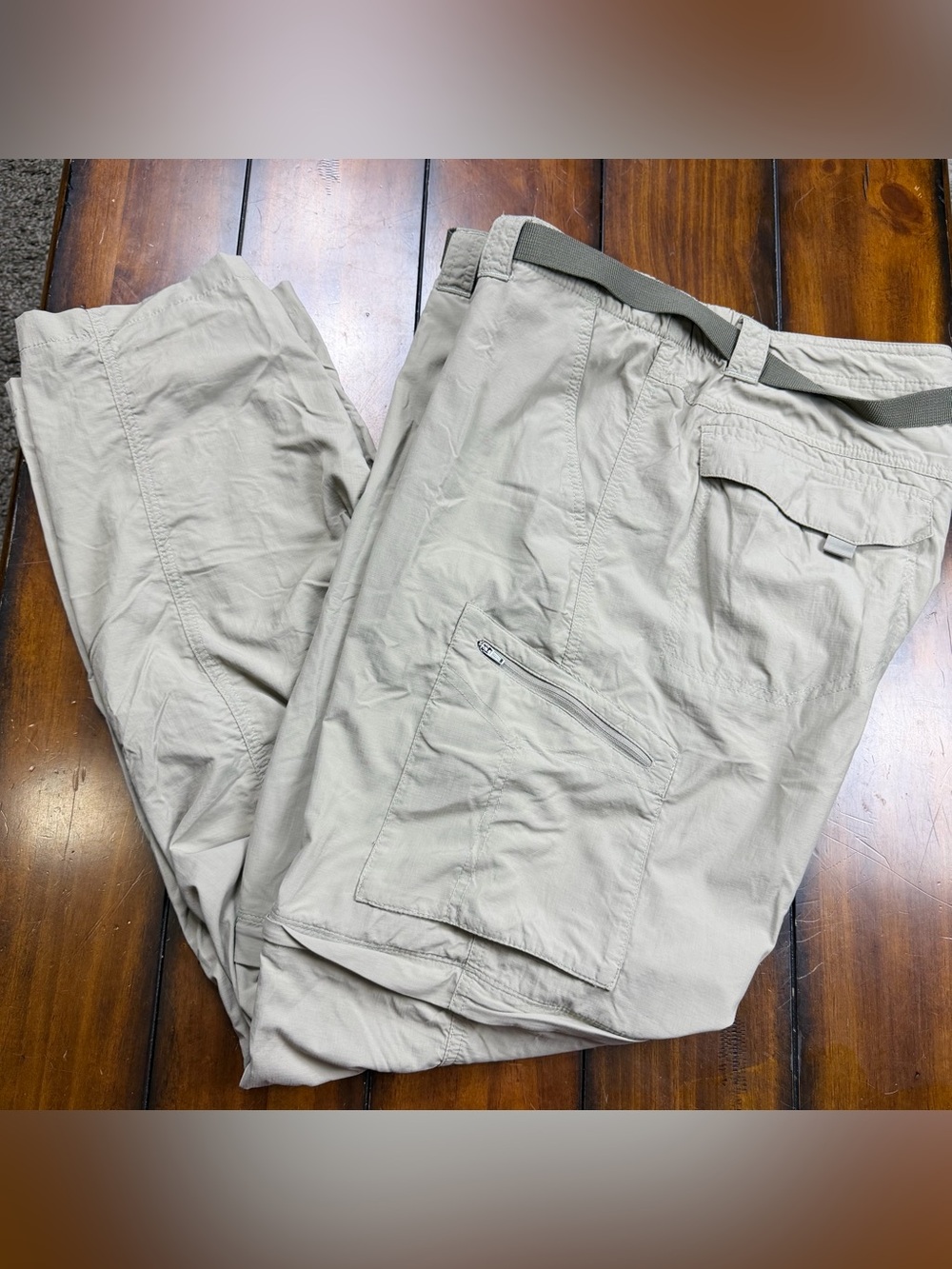 Columbia Men's Cargo Convertible Pants in Light Tan 40x34